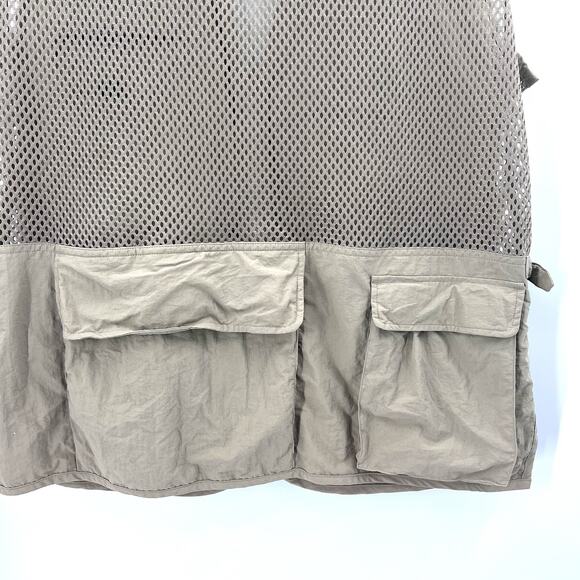 Weekender Traveler Adventure Series Outdoors Fishing Vest Beige Mesh Mens Large - Picture 5 of 8